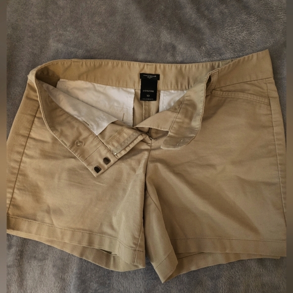Ann Taylor Signature Women's  Brown Shorts W Front & Back Pockets! Size 10 - Picture 1 of 4